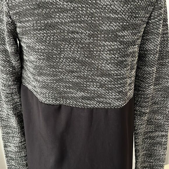 Lucky Brand Denim Co Black /White Sweater with  Black Fabric VTG - Picture 4 of 10